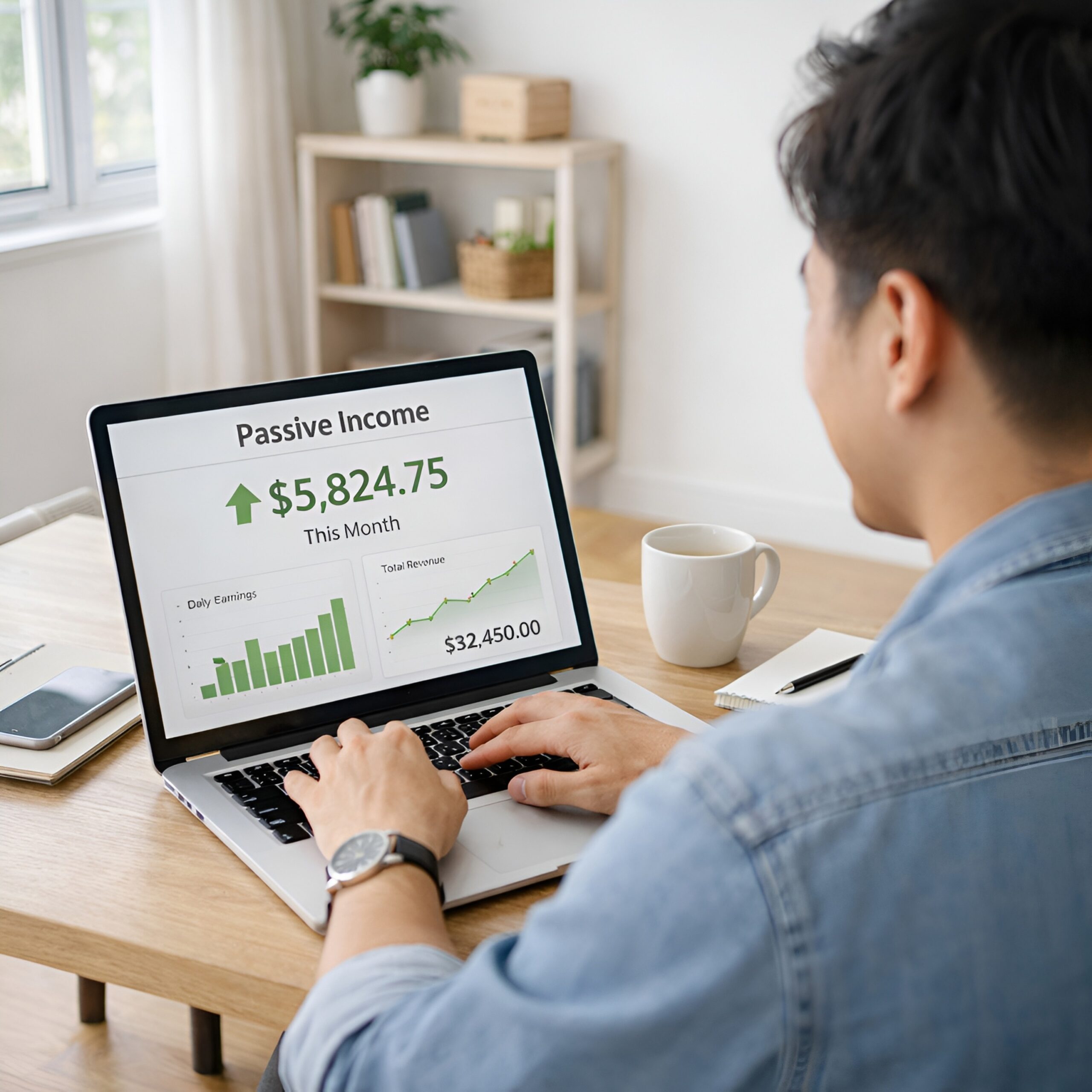Young Pakistani person working on a laptop at home, representing online earning in Pakistan without investment in 2026